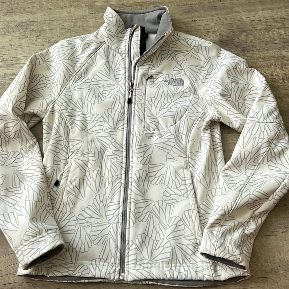 The North Face Softshell Bionic White Patterned F… - image 1